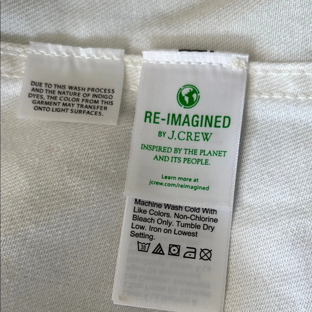 J. Crew Classic White Denim Jacket XS